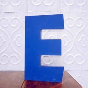 blue letter 1