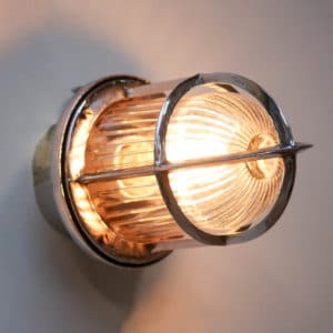 Upright wall light, glass with wide stripes anciellitude