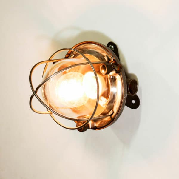 anciellitude Round wall light with fence, bakelite fasteners2