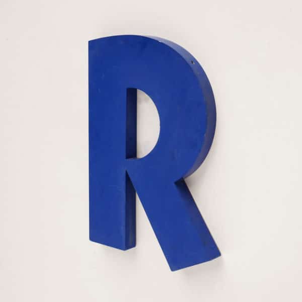 Old signboard letter R anciellitude