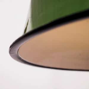 Green enamelled ceiling lamp 4