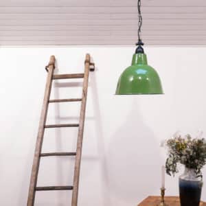 Green enamelled ceiling lamp V1 3