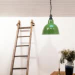 Green enamelled ceiling lamp anciellitude