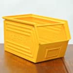 anciellitude Coloured metallic crates - yellow