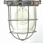 Ceiling lamp, glass globe with fence anciellitude