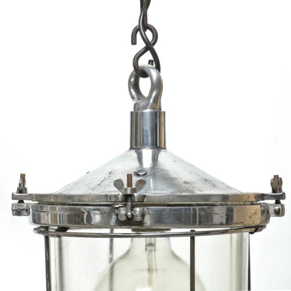Ceiling lamp, glass globe with fence anciellitude
