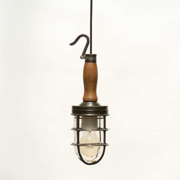 Portable Lamp in Patinated Brass anciellitude