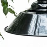 Black Ceiling Light with Perforated Neck Anciellitude