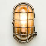 large Oval Wall Light with Fence anciellitude