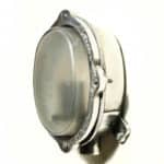 Oval wall light, frosted glass anciellitude