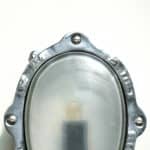 Oval wall light, frosted glass anciellitude