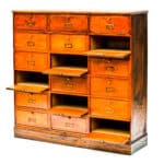 Vintage Notary Cabinet with Flaps anciellitude