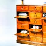 Vintage Notary Cabinet with Flaps anciellitude