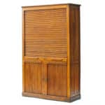 Vintage Notary Cabinet with Curtains Anciellitude