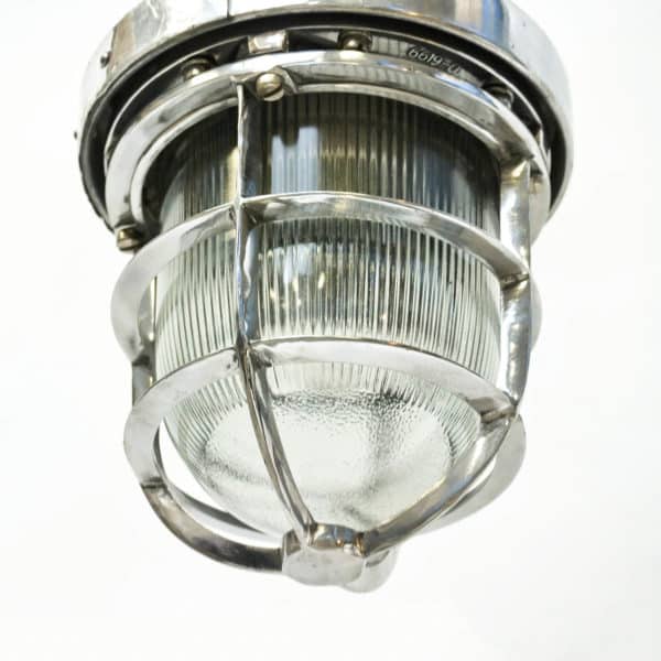 Ceiling Lamp in Polished Aluminium (Chemical Industry) anciellitude
