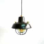Small Steel Pendant Light with Lampshade.. anciellitude