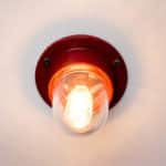 Small Red Wall Light « Loupiote » anciellitude