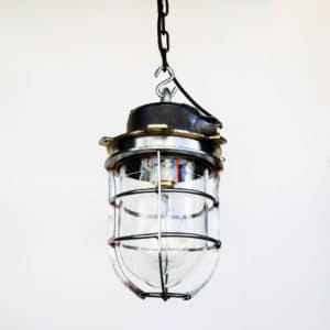 Old Ceiling Lamp Made of Steel anciellitude