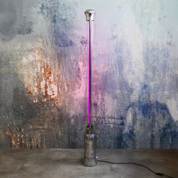 Vintage Industrial Fluorescent Light « Stand Up » - Big Size Anciellitude