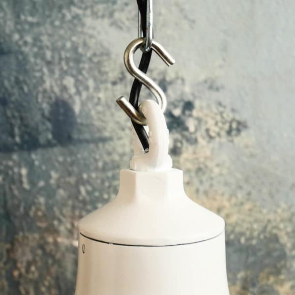 White American ceiling Lamp in Polished Aluminium anciellitude