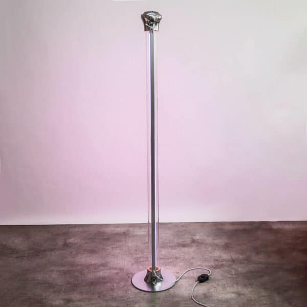 Vintage Industrial Fluorescent Light « Stand Up » – Big Size V2 – Pink Color 