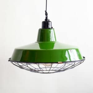 Flat Green Enamelled Suspensions with Grid.  anciellitude