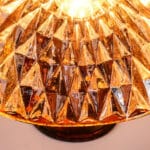 Old Eglomized Glass Lampshade Mounted as a 