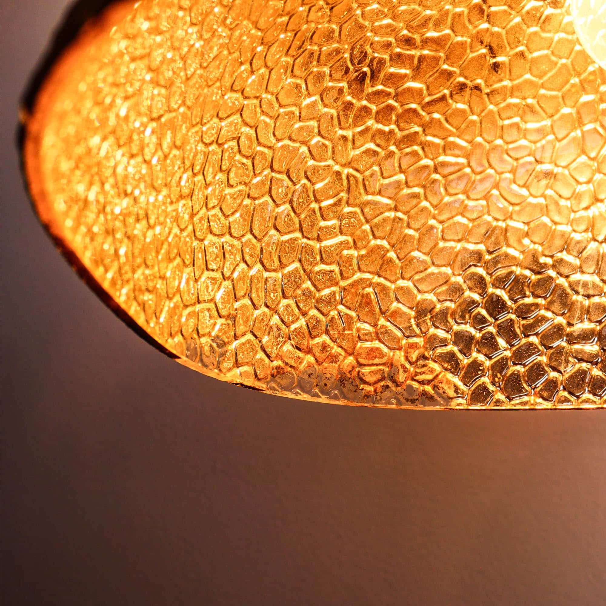 Old Eglomized Glass Lampshade Mounted as a 