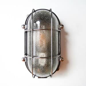 Old Mesh Hammered Glass Wall Light  anciellitude