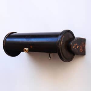 Old Cylindrical Wall Light in Patinated Brass anciellitude