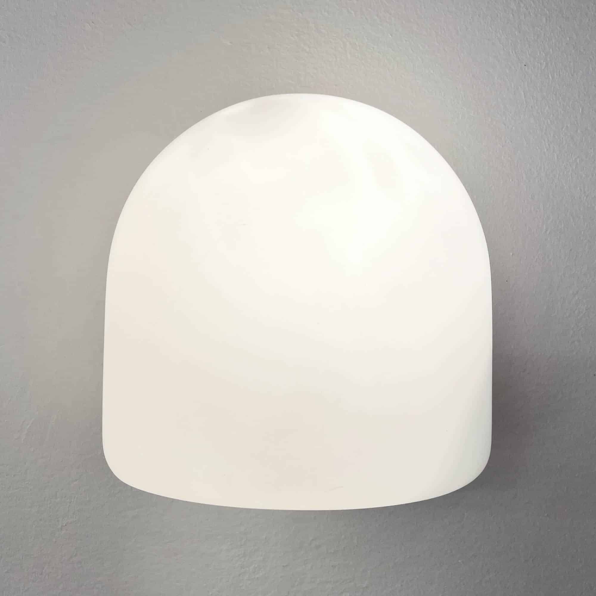 Old small wall lamp in frosted opaline glass anciellitude