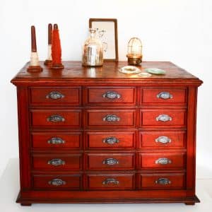 Old Haberdashery Cabinet with Drawers anciellitude