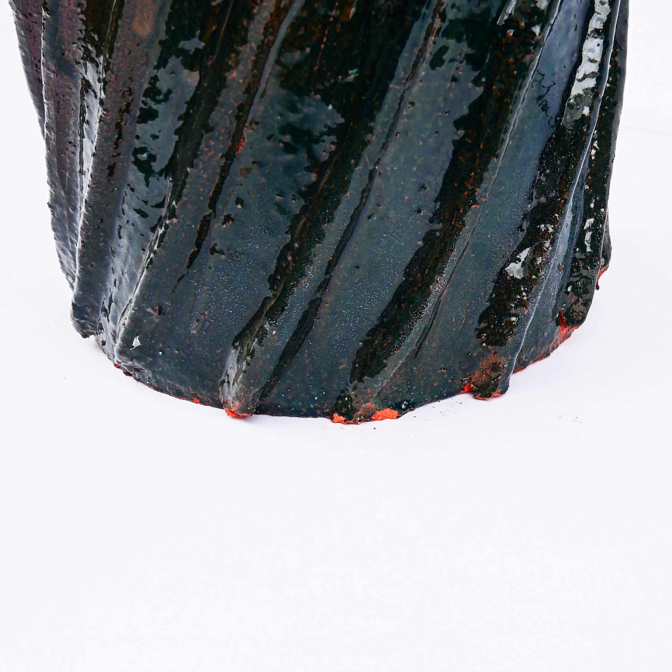 Paire de lampes en terracotta émaillée – Italie, années 1960 anciellitude Paire de lampes en terracotta émaillée – Italie, années 1960 anciellitude