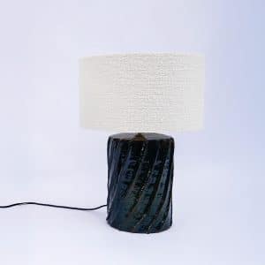 Lampe en terracotta émaillée – Italie, années 1960