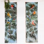 Paire de tableaux anciens – Oiseaux tropicaux – Italie, circa 1950 anciellitude