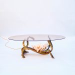 “Bouquet de Gypse” Coffee Table – Richard Faure, Paris, France, circa 1970‑1980 anciellitude