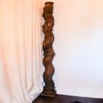 Paire de colonnes salomoniques en bois sculpté et doré – Italie, XVIIᵉ siècle anciellitude