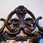 Oval Carved Wood Mirror – Black Forest, 19th Century, Art Nouveau anciellitude