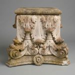 Set of Four Corinthian Capitals in Carved Stone — Neo-Classical Style, Late 19th Century anciellitude
