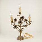 Paire de Lampes « Bouquet de Dévotion » au Sacré-Cœur — Époque XIXe Siècle anciellitude