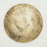 Sculptural Bronze Side Table in 