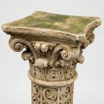 Pair of Sculpted Columns in Reconstituted Stone — Neo-Renaissance Style, Circa 1900 anciellitude