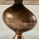Sculptural Bronze Side Table in 