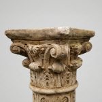 Pair of Sculpted Columns in Reconstituted Stone — Neo-Renaissance Style, Circa 1900 anciellitude