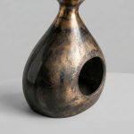 Sculptural Bronze Side Table in 