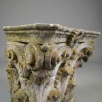 Set of Four Corinthian Capitals in Carved Stone — Neo-Classical Style, Late 19th Century anciellitude