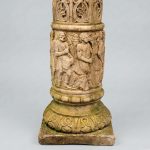 Pair of Sculpted Columns in Reconstituted Stone — Neo-Renaissance Style, Circa 1900 anciellitude