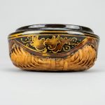 Suite de 6 Boîtes Gigognes en Bambou Tressé et Laque Polychrome – Travail d'Indochine Mi-XXe anciellitude