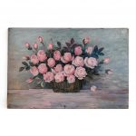 Paire de Natures Mortes Florales par Alice Rey – Huiles sur Panneaux – France, env. 1950 anciellitude