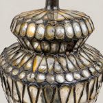 Lampe Balustre Artisanale en Mosaïque de Miroirs et Verre Dépoli – Années 90 ancielitude